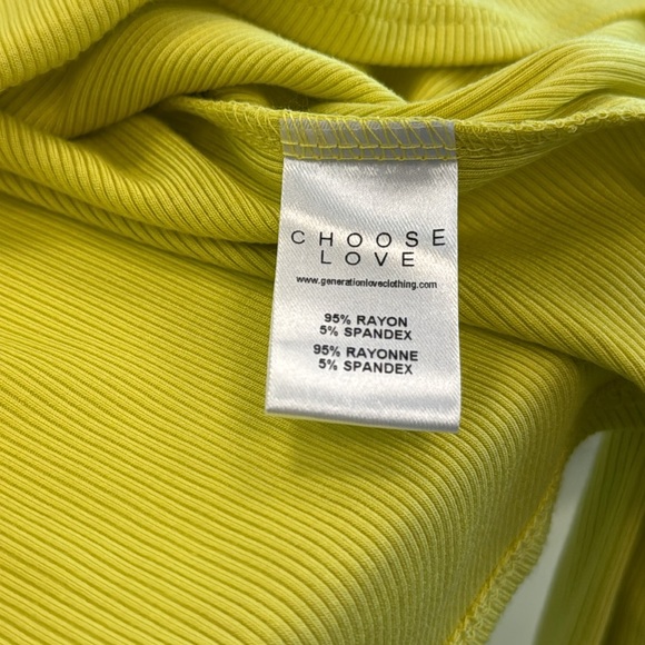 Generation Love Rib Boatneck top in kiwi with Sleeve detail - Picture 4 of 4